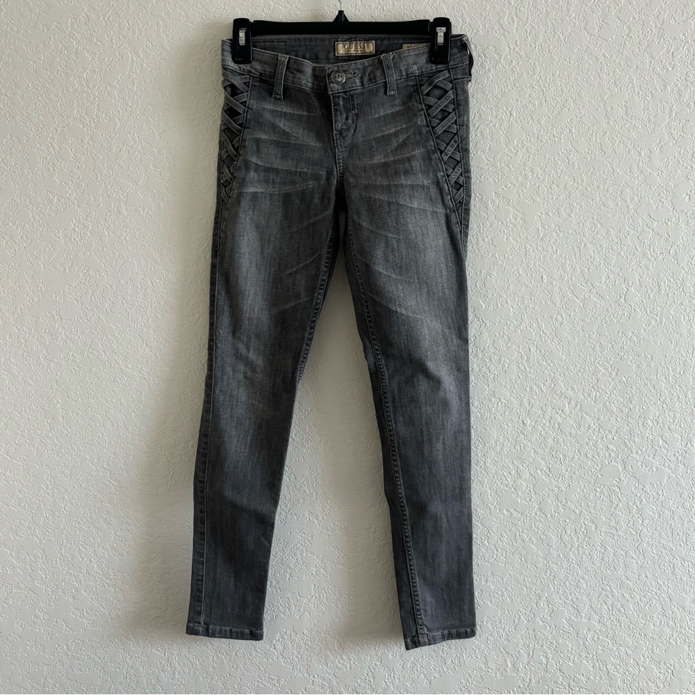 Guess lattice gray jeans Power ultra skinny